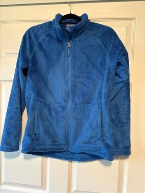 Marmot Youth Blue Plush Full-Zip Fleece Jacket